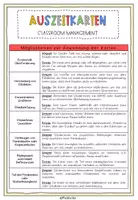 Vorschau - Fördermaterial/Inklusion - Auszeitkarte für den Unterricht - Classroom Management - Seite 1