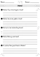Vorschau - Arbeitsblätter - Irland MEGABUNDLE - Wissenskartei, Lückentext, Steckbrief, Suchsel, Quizkarten - Seite 3