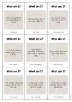 forhåndsvisning - Pets: What am I? - Cards (engelsk) - side 2