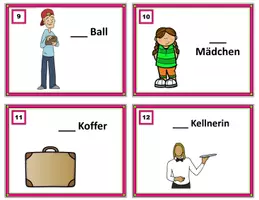 Vorschau - Stationenlernen - Deutsche Aufgabenkarten: Der, Die, Das (DaF) German Gender - Seite 2