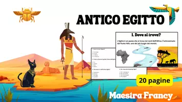 anteprima - Materiale di supporto/inclusione - ANTICO EGITTO spiegazione + domande (20 pagine) - Pagina di copertina
