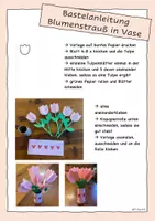 Vorschau - Arbeitsblätter - Muttertag / Vatertag - Blumenstrauß in Vase - Seite 1