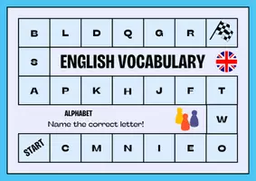 Vorschau - Spiele - Brettspiele Englisch Board Game Alphabet - Deckblatt