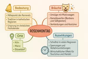 Vorschau - Arbeitsblätter - Arbeitsblätter zum Thema "Rosenmontag" + Lösung & MP3 + Mindmap + Infografik - Seite 2