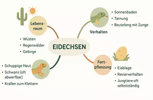 Vorschau - Arbeitsblätter - Arbeitsblätter zum Thema "Eidechse" + Lösung & MP3 + Mindmap + Infografik - Seite 2