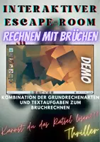 Vorschau - Spiele - DEMO - Rechnen mit Brüchen - interaktiver Escape-Room - Deckblatt