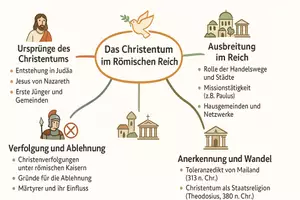 Vorschau - Arbeitsblätter - Arbeitsblatt "Von Verfolgung zu Anerkennung: Das Christentum im Römischen Reich" + interaktive Lösung & MP3 + Mindmap - Seite 2
