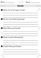 Vorschau - Arbeitsblätter - Kanada MEGABUNDLE - Wissenskartei, Lückentext, Steckbrief, Suchsel, Quizkarten - Seite 3