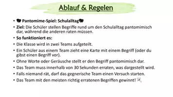 Vorschau - Spiele - Pantomimespiel Schulalltag - Seite 2