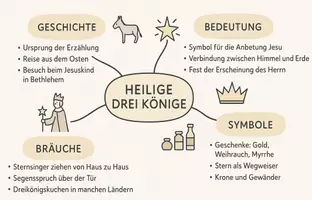 Vorschau - Arbeitsblätter - Arbeitsblatt "Heilige Drei Könige" + Onlineübung & MP3 + Mindmap + Infografik - Seite 3