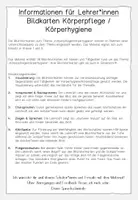 Vorschau - Poster - Bildkarten Körperpflege / Körperhygiene - Seite 1
