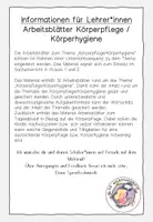 Vorschau - Arbeitsblätter - Arbeitsblätter Körperhygiene / Körperpflege - Seite 1