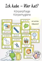 Vorschau - Spiele - Ich habe - Wer hat? - Körperpflege / Körperhygiene - Deckblatt