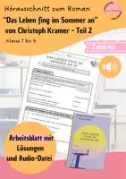 Vorschau - Unterrichtsreihen - "Das Leben fing im Sommer an" - Teil 2 (Zuhören) - Deckblatt