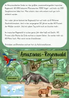 Vorschau - Arbeitsblätter - Tropischer Regenwald – Arbeitsblätter - Seite 1