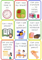 anteprima - Flashcard - Flashcards: speaking in class! - Pagina 1