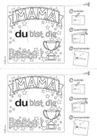 Vorschau - Mal- und Bastelvorlagen - Muttertag - Seite 1