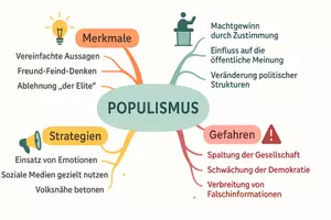 Vorschau - Arbeitsblätter - Arbeitsblätter zum Thema "Populismus" + Lösung & MP3 + Mindmap + Infografik - Seite 3