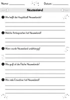 Vorschau - Arbeitsblätter - Neuseeland MEGABUNDLE - Wissenskartei, Lückentext, Steckbrief, Suchsel, Quiz - Seite 2