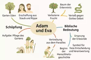 Vorschau - Arbeitsblätter - Arbeitsblatt zum Thema "Adam und Eva" + Onlineübung & MP3 + Mindmap + Infografik - Seite 3