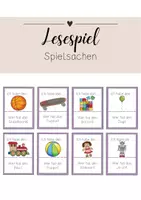 Vorschau - Spiele - Lesespiel Spielsachen - Deckblatt