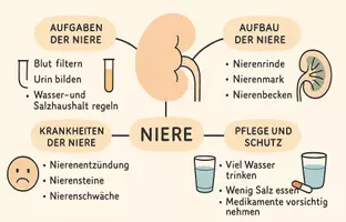 Vorschau - Arbeitsblätter - Arbeitsblatt "Niere" + Onlineübung & MP3 + Mindmap + Infografik - Seite 3