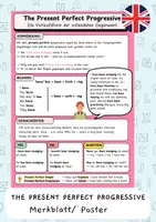 Vorschau - Arbeitsblätter - The Present Perfect Progressive - Merkblatt/ Übungsplakat - Deckblatt