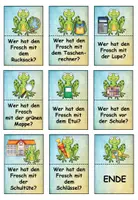 Vorschau - Spiele - Lesespiel Schulsachen Frosch - Klasse 2 - Seite 3