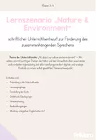 Vorschau - Stundenentwürfe - Unterrichtsenwurf/ Lernszenario zum Thema "Nature and Environment" - Deckblatt