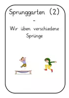 Vorschau - Unterrichtsreihen - Sport: Springen in Klasse 2 Transparenz - Deckblatt
