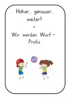 Vorschau - Präsentationen/Tafelbilder - Sport: Werfen in Klasse 1 Transparenz - Deckblatt