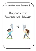 Vorschau - Unterrichtsreihen - Sport: Badminton Klasse 2 Transparenz - Deckblatt