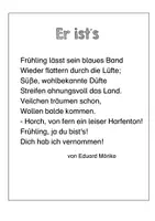 Vorschau - Arbeitsblätter - Frühlingsgedicht: Er ist`s von Eduard Mörike. Ideen für eine Unterrichtseinheit - Seite 2