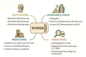 Vorschau - Arbeitsblätter - Arbeitsblatt "Mumie" + Onlineübung & MP3 + Mindmap + Infografik - Seite 3