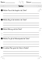 Vorschau - Arbeitsblätter - Türkei MEGABUNDLE - Wissenskartei, Lückentext, Steckbrief, Suchsel, Quizkarten - Seite 3