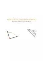 Aperçu - Feuilles d'exercices - Mesure de segment et d'angles droits - CM1 - Page de couverture