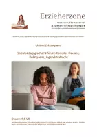 Vorschau - Stundenentwürfe - Materialpaket Devianz, Delinquenz, Jugendstrafrecht, bis zu 42 UE, Lernfeld 6: „Kinder, Jugendliche und junge Erwachsene bei der Bewältigung besonderer Lebenssituationen unterstützen“ - Seite 1
