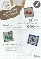 Vorschau - Mal- und Bastelvorlagen - Monogrammfliesen - Arbeitsanleitung mit Bildern - Deckblatt