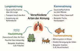 Vorschau - Arbeitsblätter - Arbeitsblätter zum Thema "Die Atmung allgemein" + Lösung & MP3 + Mindmap + Infografiken - Seite 3