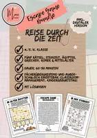 Vorschau - Spiele - Bundle Escape Game "Reise durch die Zeit" (Print- und digitale Version) - Deckblatt