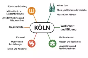 Vorschau - Arbeitsblätter - Arbeitsblatt "Köln" + Onlineübung & MP3 + Mindmap + Infografik - Seite 3
