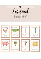 Vorschau - Spiele - Lesespiel Bauernhof - Deckblatt