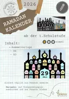 Vorschau - Mal- und Bastelvorlagen - Ramadan Kalender 2026 *Ausmalbild* - Deckblatt