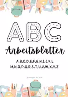 Vorschau - Stationenlernen - ABC_Übungsblätter - Deckblatt