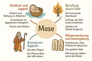 Vorschau - Arbeitsblätter - Arbeitsblatt "Mose" + Onlineübung & MP3 + Mindmap + Infografik - Seite 2