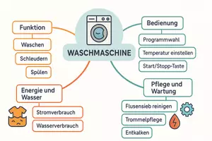 Vorschau - Arbeitsblätter - Arbeitsblätter zum Thema "Waschmaschine" + Lösung & MP3 + Mindmap + Infografik - Seite 2