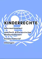 Vorschau - Arbeitsblätter - Kinderrechte (zweifach differenziert, inkl. Lösungen) - Deckblatt