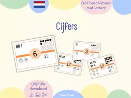 Voorbeeld - Cijferkaarten 0 tot 20 - Voorblad