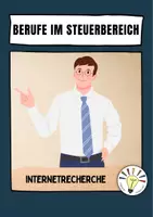 Vorschau - Arbeitsblätter - Berufe im Steuerbereich (Internetrecherche) - Deckblatt