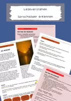 Vorschau - Arbeitsblätter - Leseverstehen | Sprachbilder verstehen | Klasse 10 | Realschule - Deckblatt